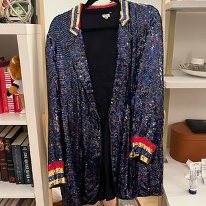 Multi-Color Sequin Vintage Blazer